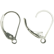 Lever Earrings 6/Pkg - Plated Silver Elegance Metal Findings