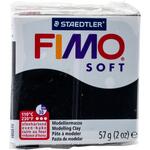 Black - Fimo Soft Polymer Clay 2oz