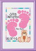 5"X7" 14 Count - Special Moments Baby Footprints Mini Counted Cross Stitch Ki
