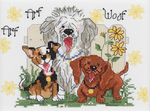 7"X5" 14 Count - Suzy's Zoo Dogs Of Duckport Mini Counted Cross Stitch Kit