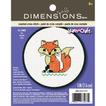 3" Round 11 Count - Learn-A-Craft Fox Counted Cross Stitch Kit