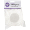 White 75/Pkg - Jumbo Baking Cups
