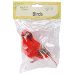 Male Cardinal - Mushroom Bird 5"
