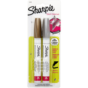 Gold, Silver - Sharpie Medium Point Oil-Based Paint Markers 2/Pkg