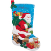 18" Long - Down The Chimney Stocking Felt Applique Kit