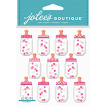 Baby Girl Bottle Dome - Jolee's Boutique Dimensional Stickers