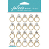 Gold Wedding Rings - Jolee's Boutique Title Waves Dimensional Stickers