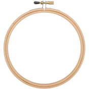 Natural - Wood Embroidery Hoop W/Round Edges 6"