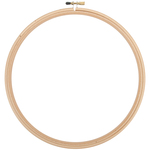 Natural - Wood Embroidery Hoop W/Round Edges 12"