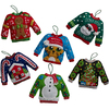 6/Pkg - Ugly Sweater Ornaments Felt Applique Kit