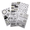 Black & White Wedding - Glitter Stickers Value Pack