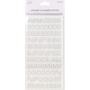 Modern Chipboard White - Simply Creative Alphabet & Number Stickers
