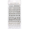 Traditional Foil Silver - Simply Creative Alphabet & Number Stickers