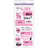 It's A Girl - Family & Friends Clear Stickers