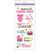 Precious Baby Girl - Family & Friends Clear Stickers
