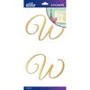 W - Sticko Elegant Gold Foil Monogram Stickers