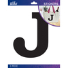 J - Sticko Jumbo Basic Black Monogram Stickers