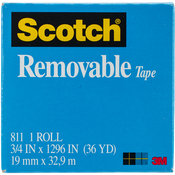 Scotch (R) Removable Tape .75"X36yd