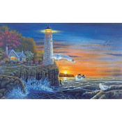 Waterside Lighthouse - Paint By Number Kit 15.375"X11.25"
