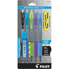 Black/Lime/Purple/Turquoise/Periwinkle - Pilot G2 Mechanical Pencils W/Lead & Erasers .7mm 5/Pkg