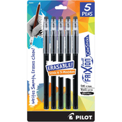 Black - Pilot FriXion Ball Color Sticks Erasable Gel Pens 5/Pkg
