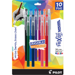 Assorted Colors - Pilot FriXion Ball Color Sticks Erasable Gel Pens 10/Pkg