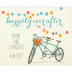 10"X8" 14 Count - Cathy Heck Happily Ever After Counted Cross Stitch Kit