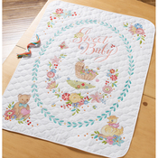 Sweet Baby Crib Cover Stamped Cross Stitch Kit