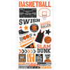 Simple Sets Basketball Cardstock Stickers 6"X12"