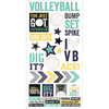 Volleyball - Simple Sets Volleyball Cardstock Stickers 6"X12"