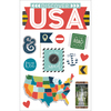 Discover USA - Paper House 3D Stickers 4.5"X7"