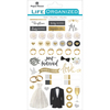 Always & Forever Wedding - Paper House Life Organized Planner Stickers 4.5"X7.5" 4/Pkg