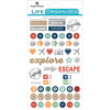 Travel - Paper House Life Organized Planner Stickers 4.5"X7.5" 4/Pkg