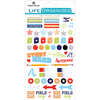 School - Paper House Life Organized Planner Stickers 4.5"X7.5" 4/Pkg