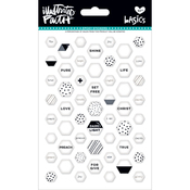 Hey Sugar - Illustrated Faith Basics Mini Hexies Epoxy Stickers