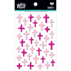 Bless Her Heart - Illustrated Faith Basics Puffy Cross Stickers