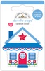 Yankee Doodle Cute Cottage - Doodlebug Doodle-Pops 3D Stickers