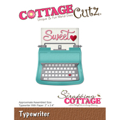 Typewriter, 2"X2.4" - CottageCutz Die