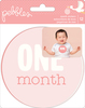 Lullaby Baby Girl Monthly Stickers - Pebbles