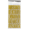 Magnolia Jane Alphabet Gold Stickers - Heidi Swapp