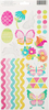 Hello Spring Glitter Accent and Phrase Stickers - American Crafts