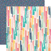 Painted Strokes Paper - Summer Dreams - Echo Park