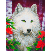 White Wolf - Diamond Dotz Diamond Embroidery Facet Art Kit 23"X19"
