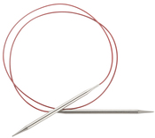 Size 15/10mm - Red Lace Stainless Steel Circular Knitting Needles 40"