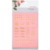 Pink Words - Color Crush Planner Foil Embossed Stickers