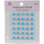 Blue - Iridescent Pearls 30/Pkg