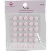 Pink Self-Adhesive Opals