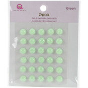 Green Self-Adhesive Opals