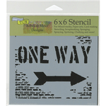 One Way - Crafter's Workshop Template 6"X6"