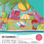 Tropical - American Crafts Variety Cardstock Pack